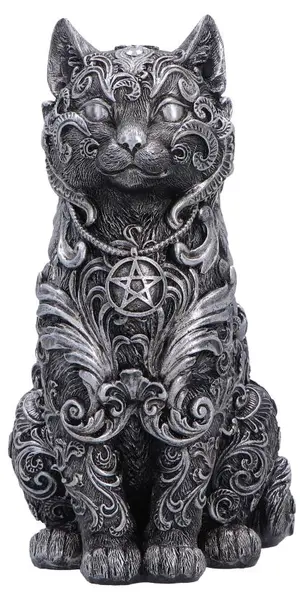 Statuetă Nemesis Now Adult: Gothic - Hexbound Familiar (Silver), 23 cm