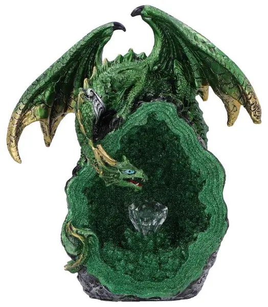 Statuetă Nemesis Now Fantasy: Dragons - Emerald Overseer, 18 cm