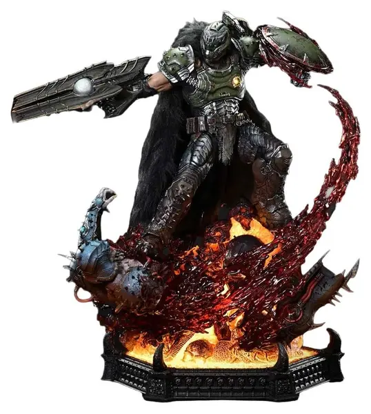 Statuetă Prime 1 Studio Games: DOOM: The Dark Ages - Doom Slayer (Deluxe Version), 77 cm