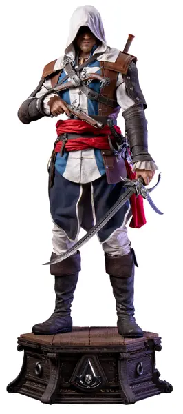 Statuetă Pure Arts Games: Assassin's Creed Black Flag - Edward Kenway (Prestige Line), 1/2, 110 cm
