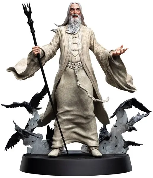 Statuetă Weta Movies: Stăpânul Inelelor - Saruman cel Alb, 26 cm