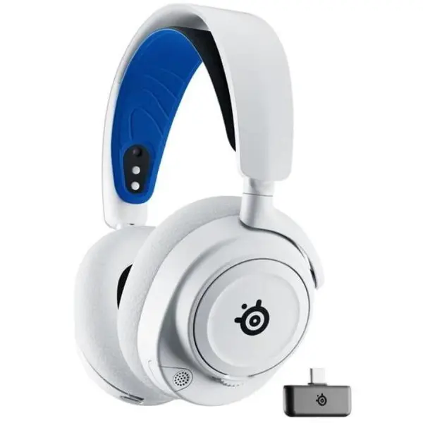 STEELS Casti Gaming SteelSeries Arctis Nova 7P, Jack 3.5 mm, Microfon, Bluetooth, Alb