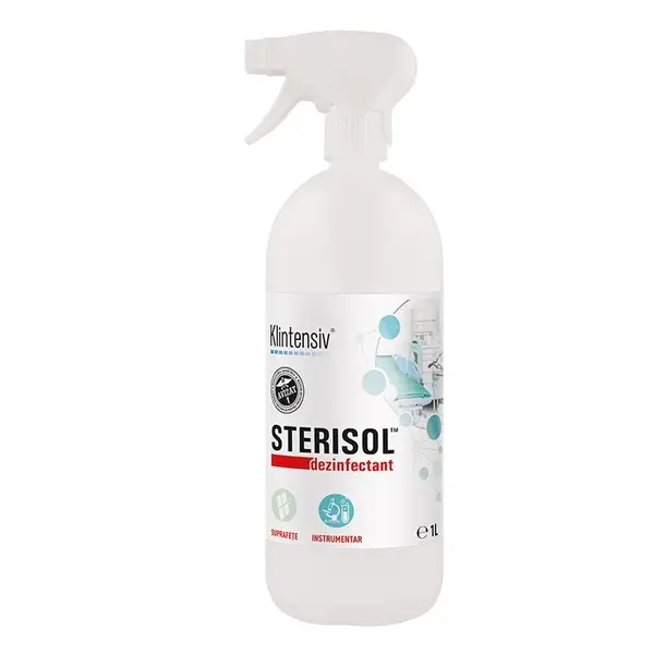 Sterisol dezinfectant de nivel inalt pentru suprafete Klintensiv - virucid 1 litru Sterisol dezinfectant de nivel inalt pentru suprafete Klintensiv - virucid 1 litru