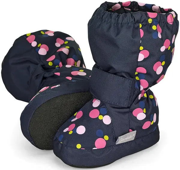 Sterntaler Botine de iarnă impermeabile - cu velcro, mărimea 21-22, 18-24 luni, buline