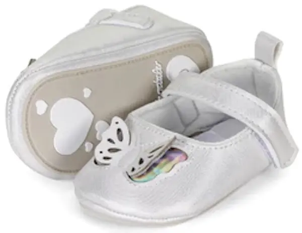 Sterntaler Summer Baby Booties - Butterfly, mărimea 21/22, 18-24 luni, alb