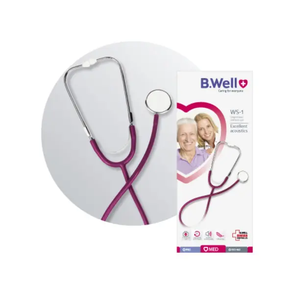 Stetoscop simplu in forma de Y, WS-1, B.Well Swiss - Albastru