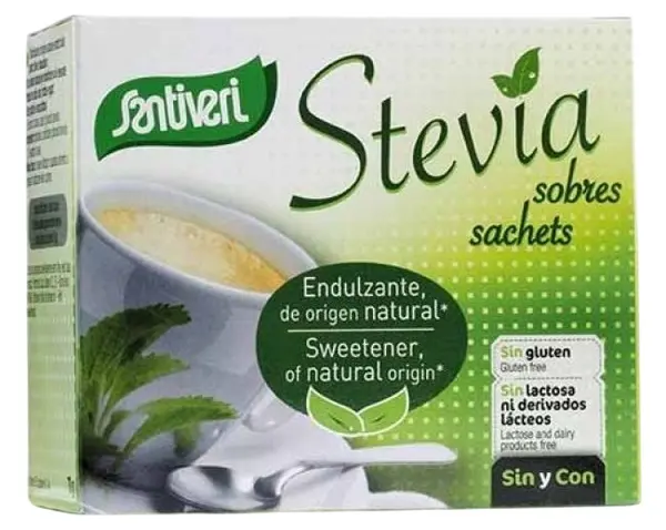 Stevia pudră, fără gluten și lactoză, 50 plicuri, Santiveri