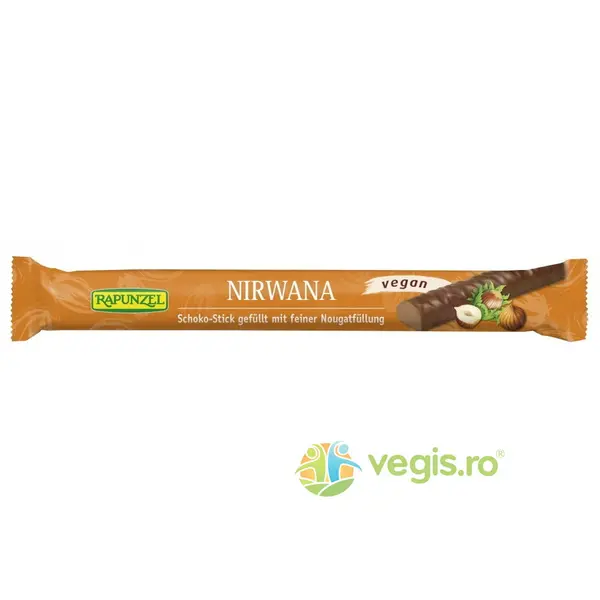 Stick cu Ciocolata si Crema de Alune Nirwana Ecologic/Bio 22g