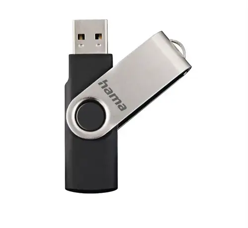 Stick Hama Rotate, 128 GB (Negru/Argintiu)