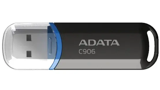 Stick memorie USB 32GB ADATA C906, AC906-32G-RWH, USB 2.0, capac atasat, negru