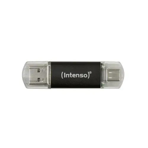 Stick Memorie USB Intenso Twist Line, 128 GB, USB 3.2 (Negru)