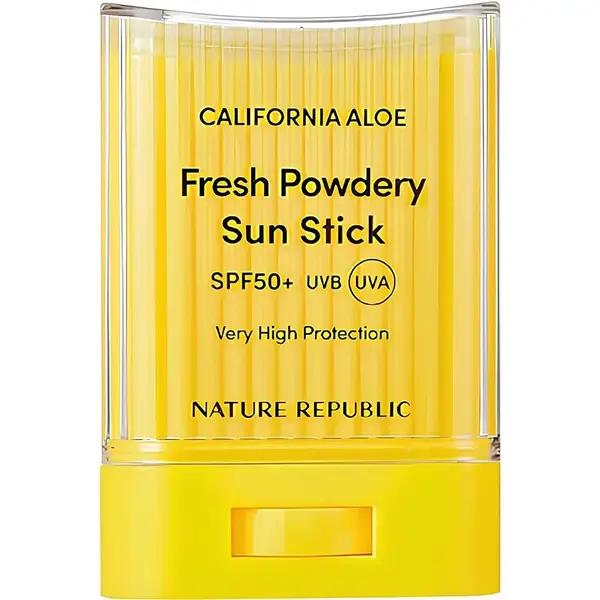 Stick pentru fata cu protectie SPF50+ California Fresh Powdery, 24g, Nature Republic