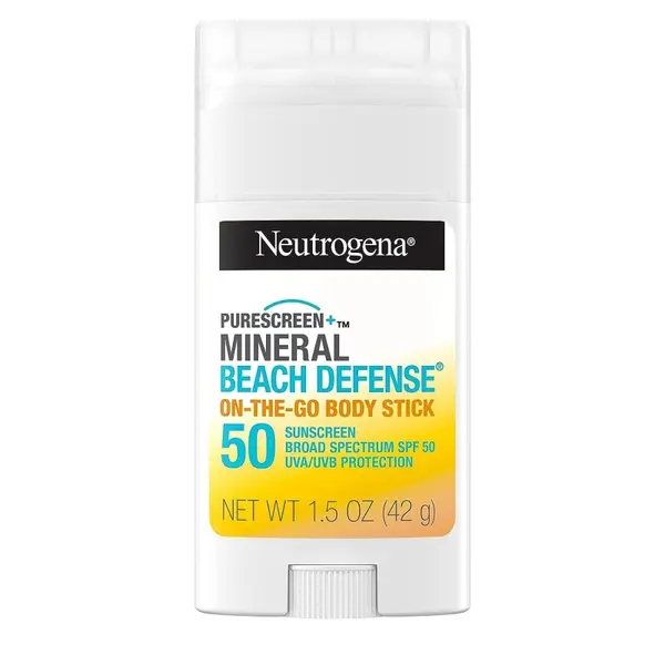Stick Protectie Solara, Neutrogena, Purescreen Mineral, impotriva UVA si UVB, Rezistent la Apa, SPF 50, 42gr