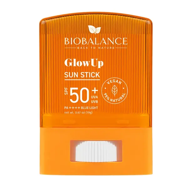 Stick protectie solara SPF 50+ UVA & UVB, PA++++ Blue Light, Glow Up,19g, Bio Balance