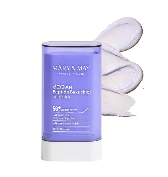 Stick protectie solara SPV vegan cu peptide și bakuchiol, Mary&May, 18g
