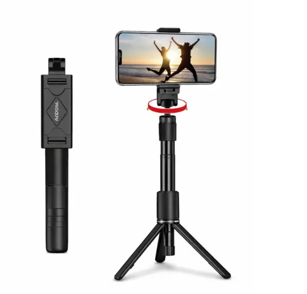 Stick selfie cu trepied si telecomanda wireless 3 in 1 Andowl Q ZP70