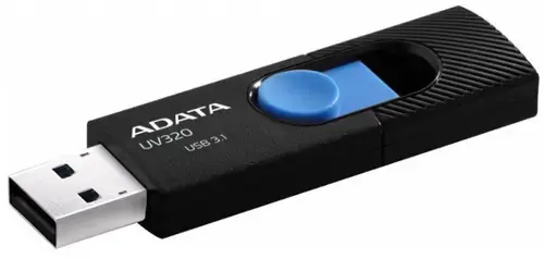 Stick USB A-DATA UV320 64GB, USB 3.1 (Negru/Albastru)