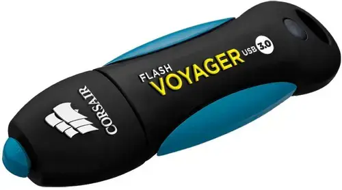 Stick USB Corsair Voyager V2, 64GB, USB 3.0 (Negru/Albastru)