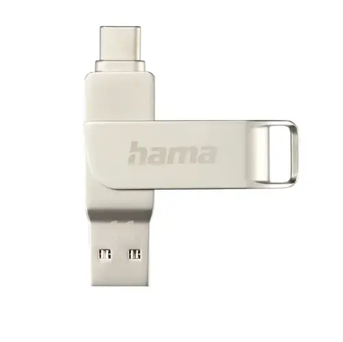 Stick USB Hama C-Rotate Pro, USB-C, USB-A, 32GB (Argintiu)