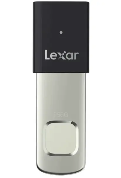 Stick USB Lexar F35 Pro Fingerprint, 256Gb (Argintiu/Negru)
