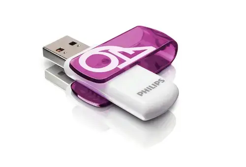 Stick USB Philips Vivid Edition FM64FD05B/00, USB 2.0, 64GB (Mov)