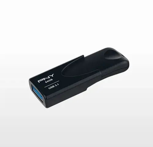 Stick USB PNY Attache 4, 64GB, USB 3.1 (Negru)