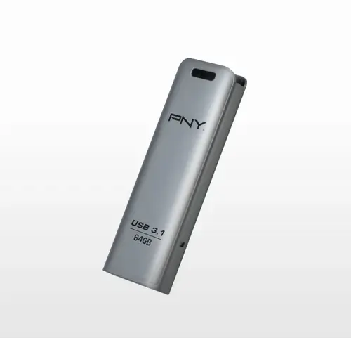 Stick USB PNY Elite Steel, 64GB, USB 3.1 (Argintiu)