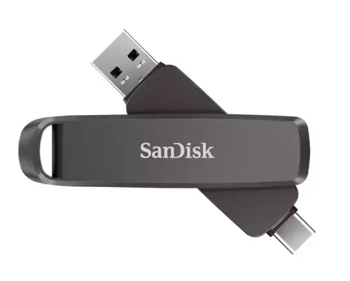 Stick USB SanDisk Extreme Pro Dual 1TB, USB-C 3.2 Gen 2, Negru