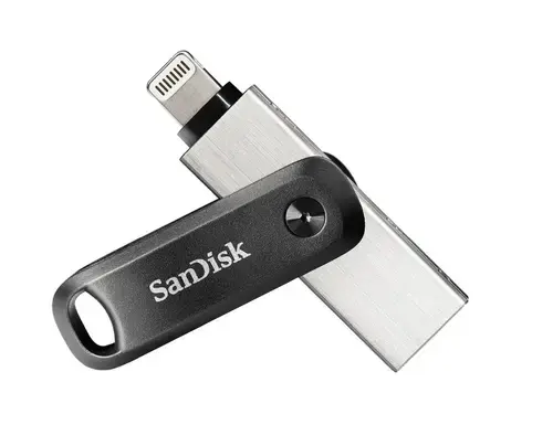 Stick USB SanDisk iXpand Go, 128GB, USB 3.1 (Negru)