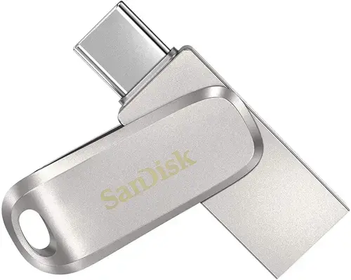 Stick USB SanDisk Ultra Dual Drive Luxe, 512GB, USB 3.0/USB Type-C (Argintiu)