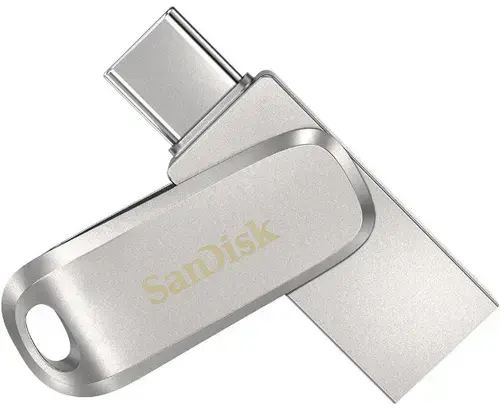 Stick USB SanDisk Ultra Dual Drive Luxe SDDDC4-128G-G46, 128GB, USB 3.1/USB Type-C (Argintiu)