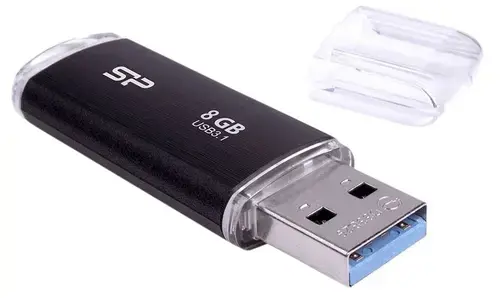 Stick USB Silicon Power Blaze B02, 8GB, USB 3.1 (Negru)