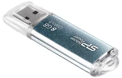 Stick USB Silicon Power Marvel M01, 8GB, USB 3.0 (Albastru)