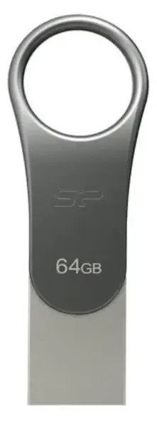 Stick USB Silicon Power Mobile C80, 64GB, USB 3.0 Type-C (Argintiu)