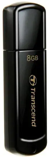 Stick USB Transcend JetFlash 350 8GB (Negru)