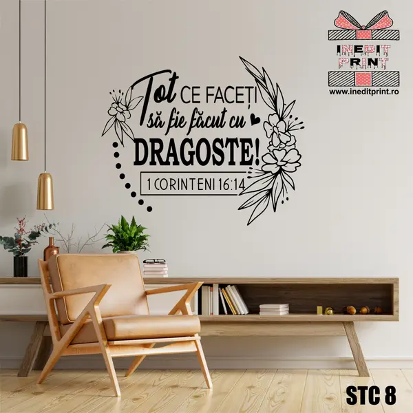Sticker 1 Corinteni 16:14 STC8 120x100 cm