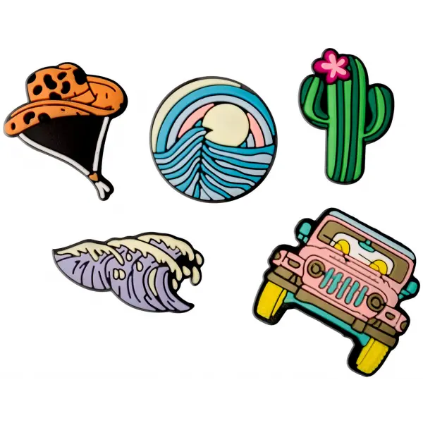 Sticker 3D OEM Summer pentru Husa Telefon / Tableta, Set 5 bucati, Multicolor