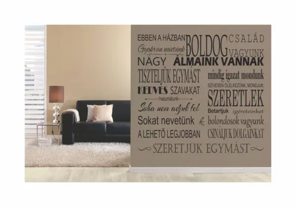 Sticker A haz szabalyai SP12 80x70cm