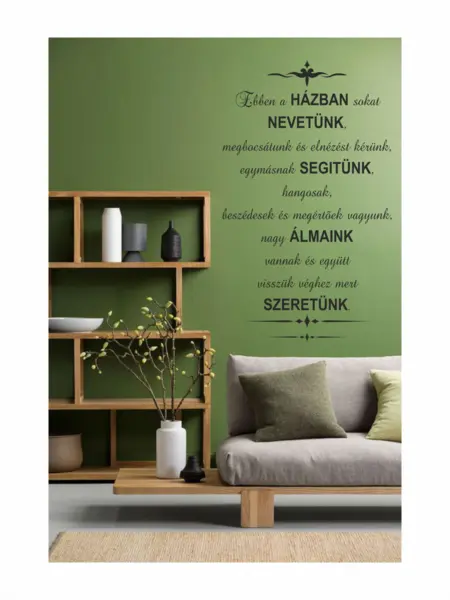 Sticker A haz szabalyai SP2 80x120 cm
