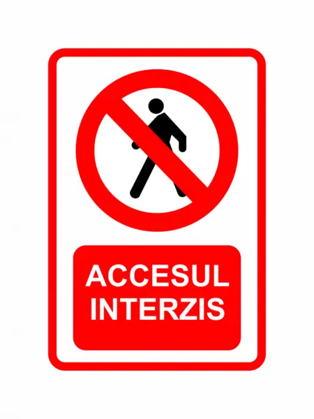 Sticker Accesul interzis STK9