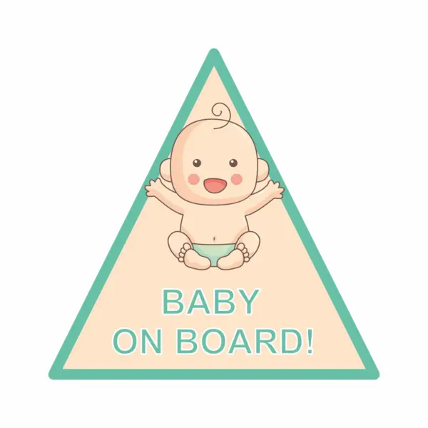 Sticker Auto BABY ON BOARD SA6 15 cm