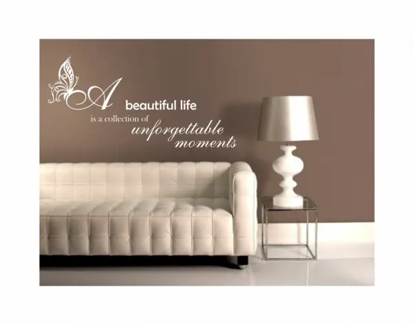 Sticker beautiful life SP9 80X40CM