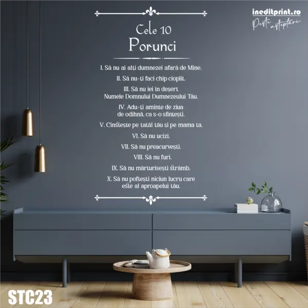 Sticker Cele 10 Porunci STC23 115x202 cm