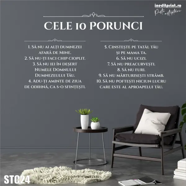 Sticker Cele 10 Porunci STC24 202x110 cm
