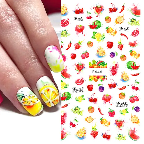Sticker decor unghii F646 - F646 - Everin.ro