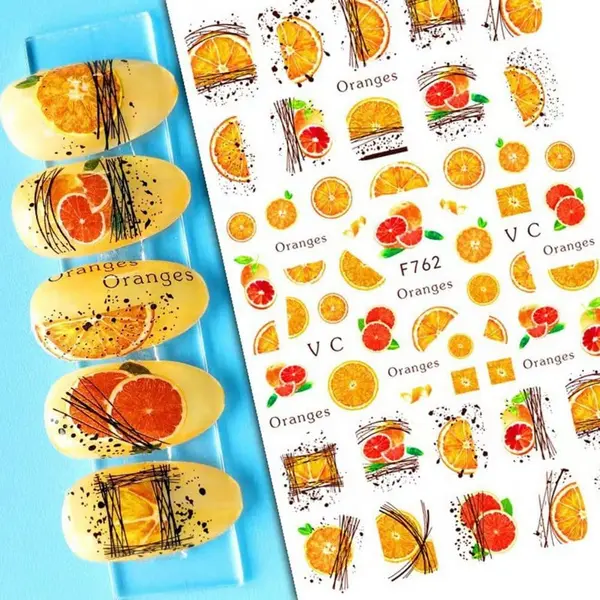 Sticker decor unghii F762 - F762 - Everin.ro