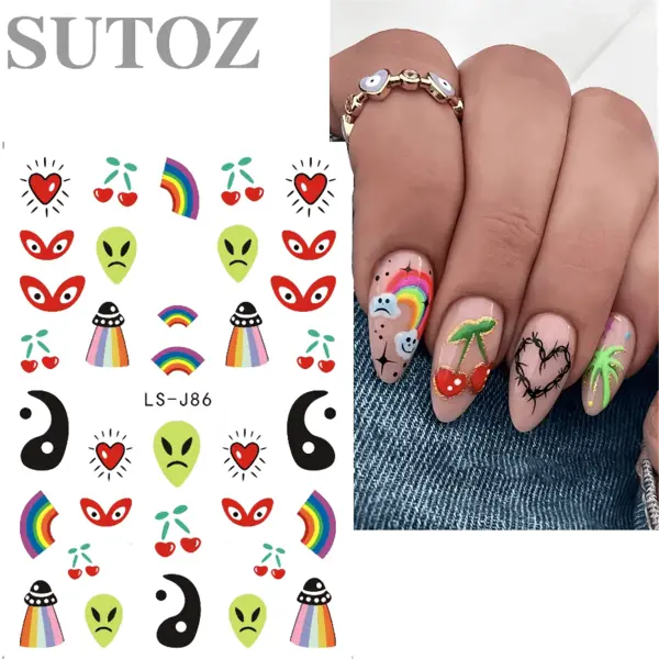 Sticker Decor Unghii Halloween LS-J86 - LS-J84 - EVERIN