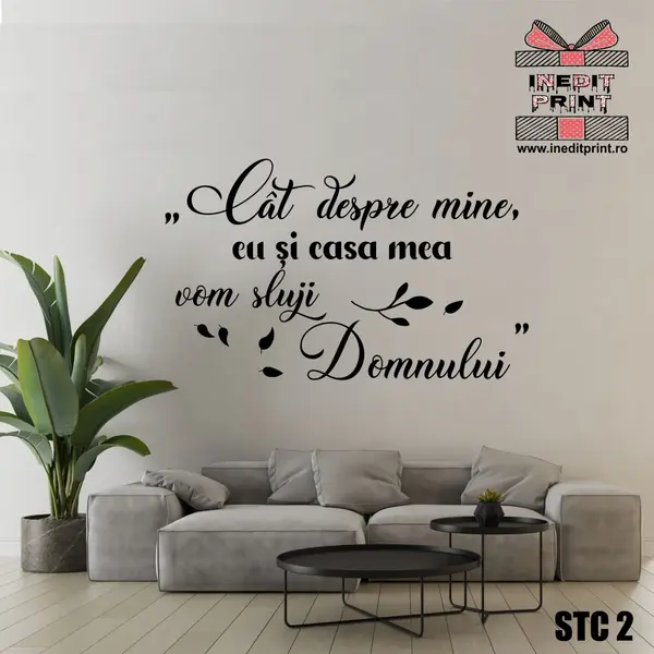 Sticker Eu si casa mea STC2 80x50 cm