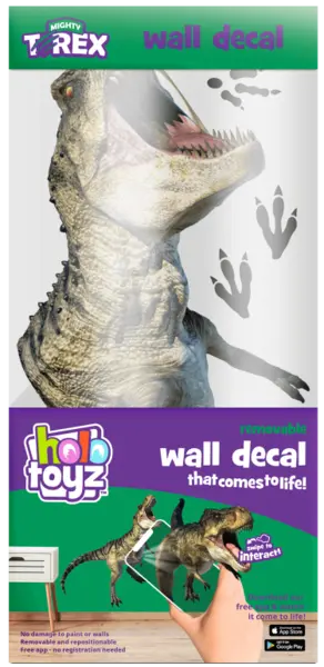 Sticker interactiv de perete HoloToyz Augmented Reality - Dinozaur
