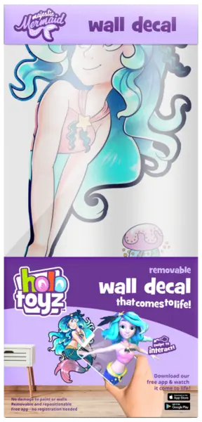 Sticker interactiv de perete HoloToyz Augmented Reality - Sirena